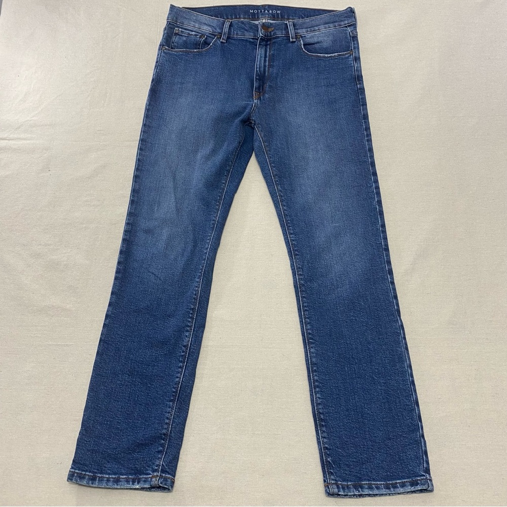 Mott And Bow Hubert Jeans Men’s 32x30 Blue Denim Straight Preppy Casual 5 Pocket
